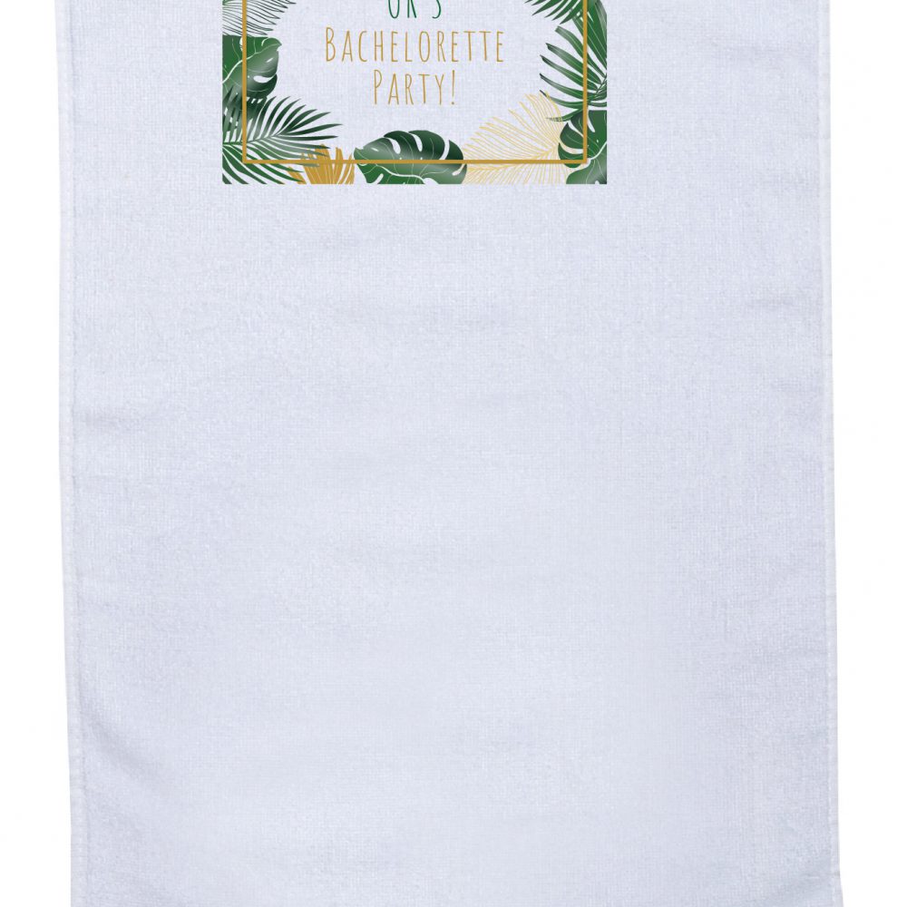 מגבת מודפסת דגם 12 -עלים טרופים