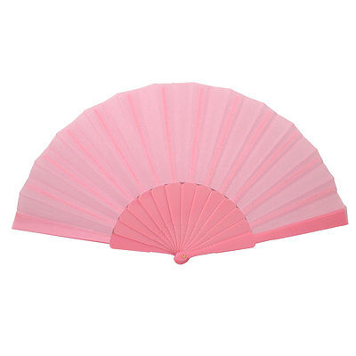 מניפות פלסטיק עם בד ורוד