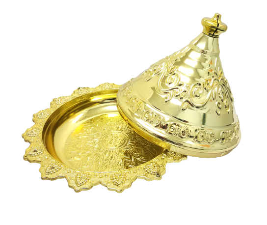 כלי הגשה טג׳ין זהב מתוק לחינה