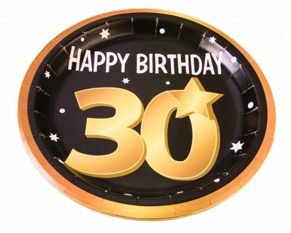8 צלחות גדולות – יום הולדת 30