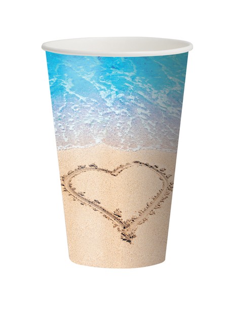 כוס חד פעמית גדולה- ים אהבה