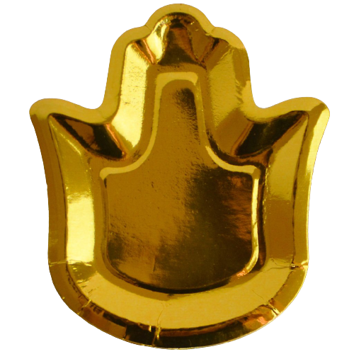 10 צלחות חמסה -זהב