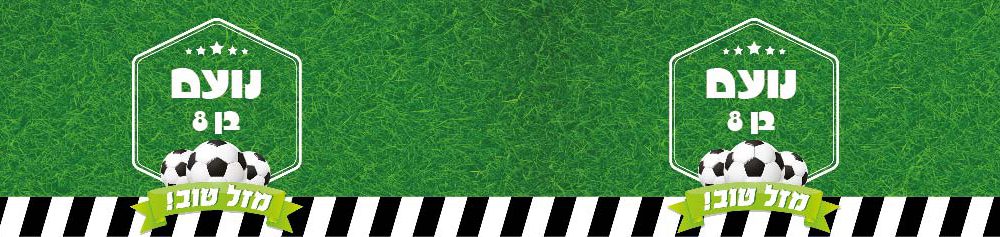 6 מדבקות לבקבוקים – מיתוג מסיבת כדורגל