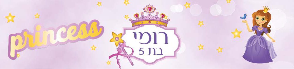 6 מדבקות לבקבוקים – מיתוג הנסיכה סופי