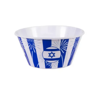 קערת פלסטיק דגל ישראל | קוטר 15 ס”מ
