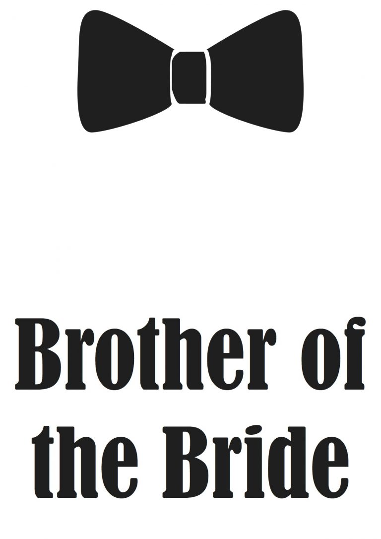 חולצה – T061 Brother of the Bride