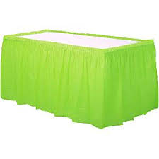חצאית שולחן ירוקה
