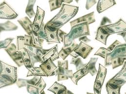 תותח קונפטי דולרים