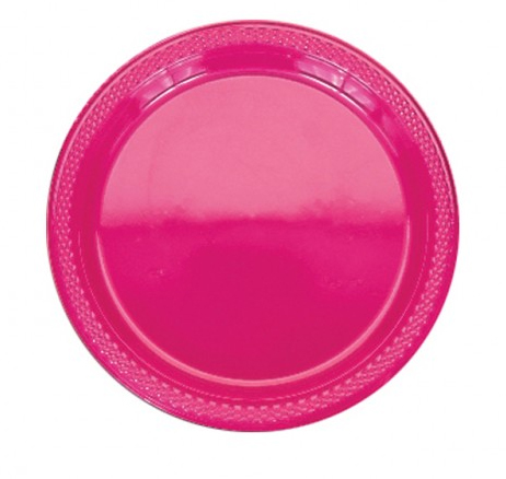 18 צלחות ענקיות-ורוד פוקסיה