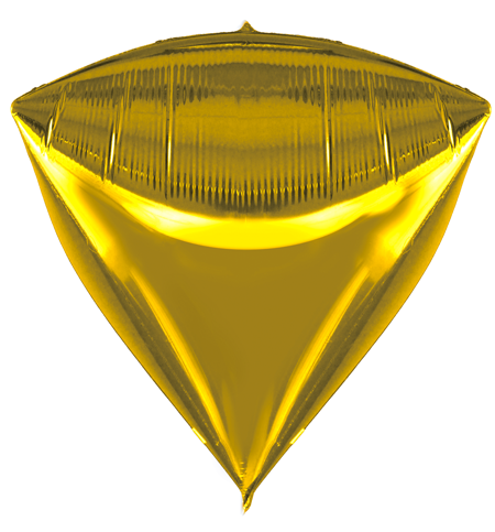 בלון אורבז בצורת יהלום- זהב