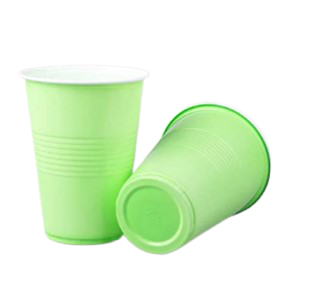20 כוסות פלסטיק חצי ליטר-ירוק