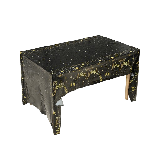 מפת שולחן HNY שחור זהב