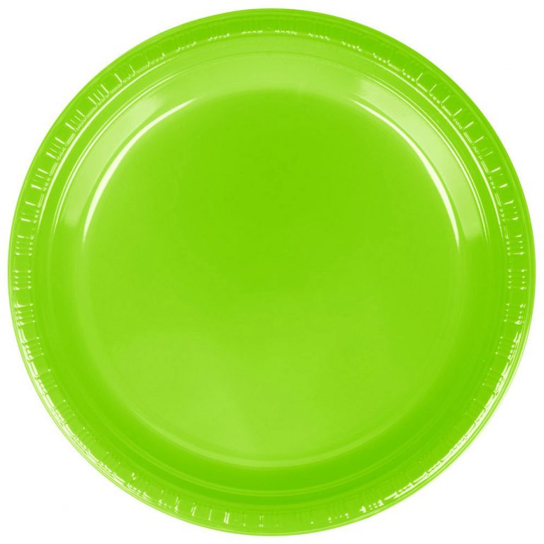 18 צלחות גדולות-ירוק