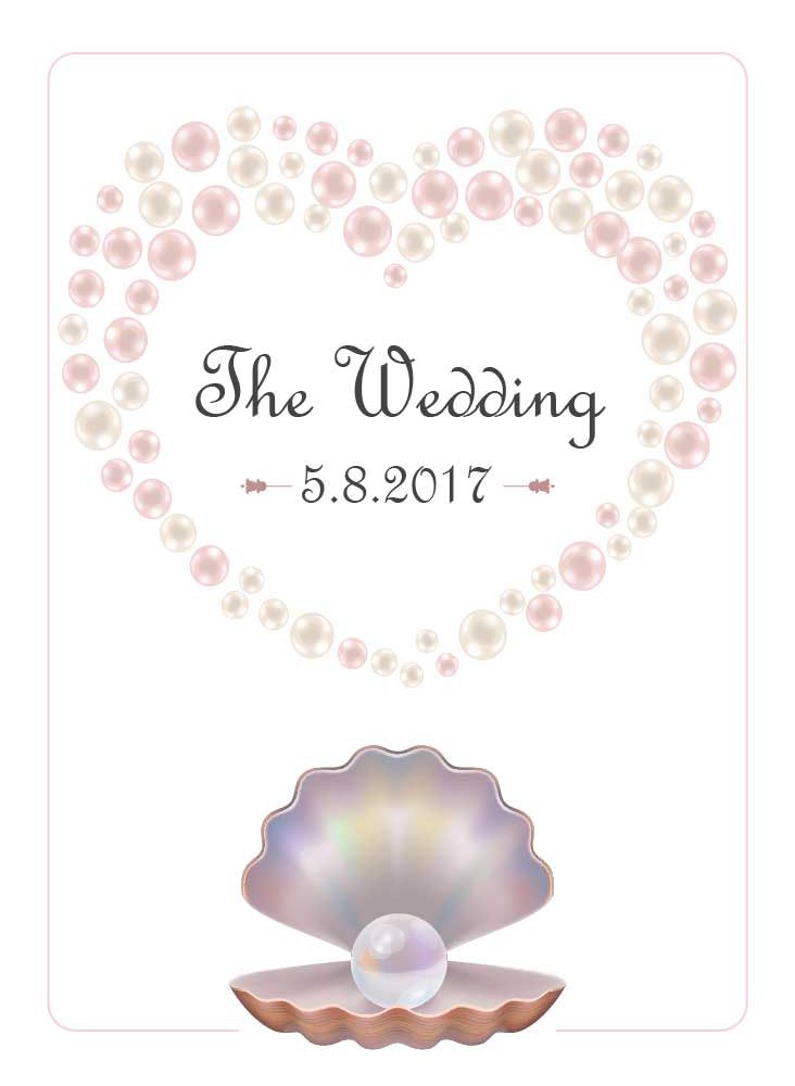 הזמנות לחתונה – יפה כמו פנינה 0269