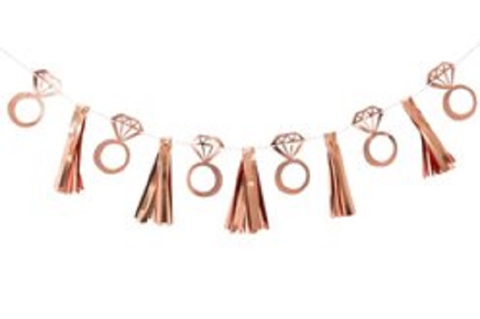 קישוט טבעות ופרנזים רוז גולד