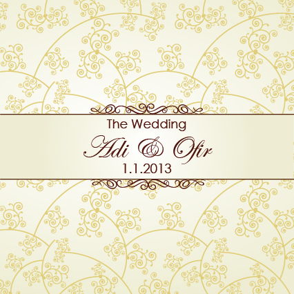 הזמנות לחתונה – צהוב תוסס – 0072