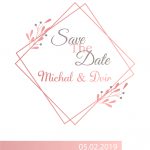 הזמנות לחתונה מעויני רוז גולד – 0319