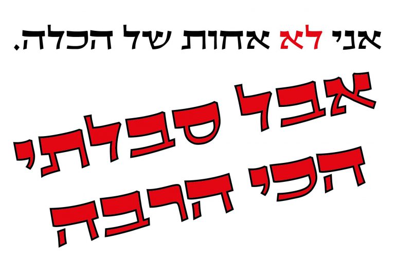 חולצה – T828 אני לא אחות של הכלה אבל סבלתי הכי הרבה