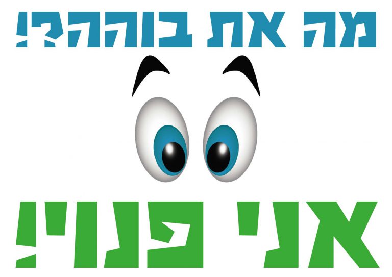 חולצה – T176 מה את בוהה אני פנוי