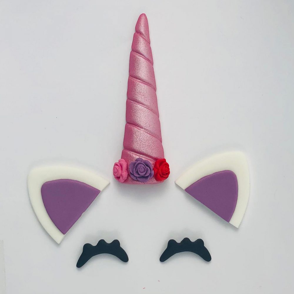 ערכת קישוט בצק סוכר- חד קרן סגול