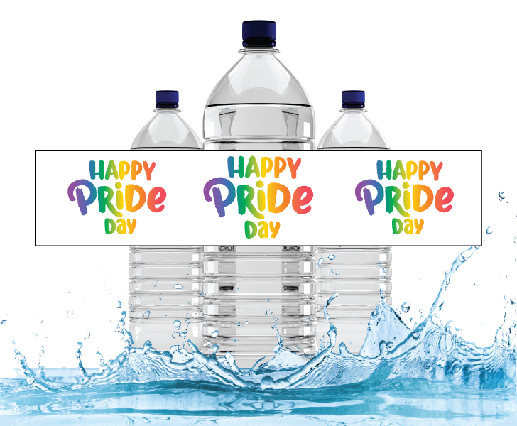 6 מדבקות לבקבוקים גאווה-happy pride