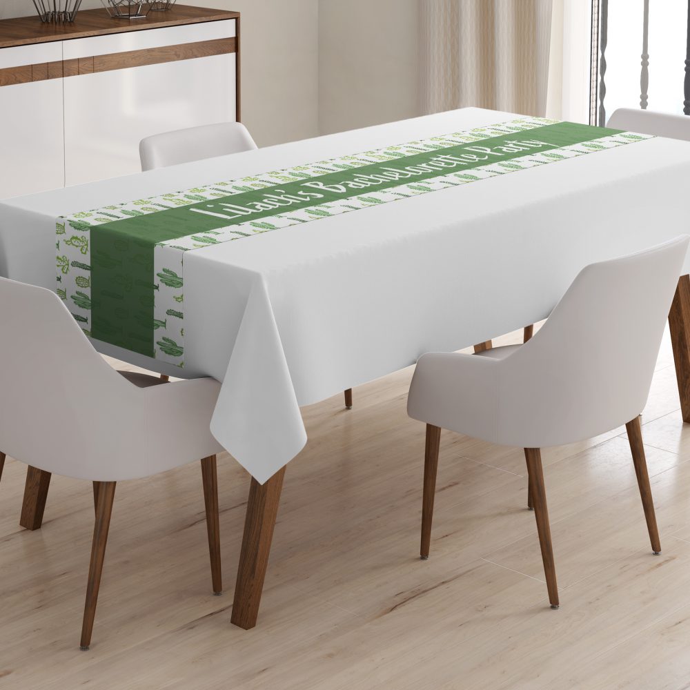 ראנר מודפס בעיצוב קקטוס