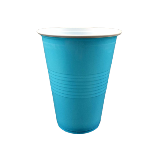 20 כוסות פלסטיק חצי ליטר-תכלת