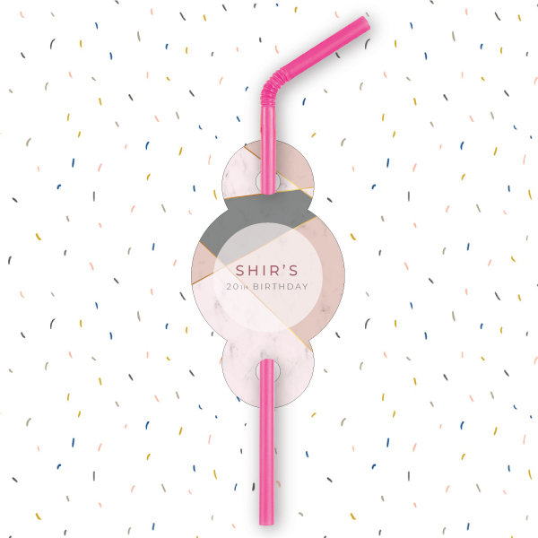 10 תויות לקש רוז גולד גאומטרי