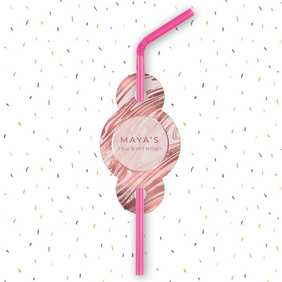 10 תויות לקש רוז גולד שיש