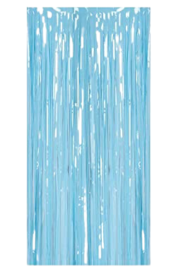 וילון פרנזים תכלת מקרון