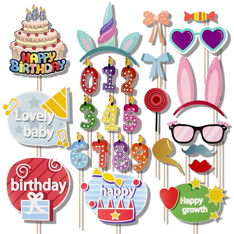 סט אביזרי צילום יום הולדת