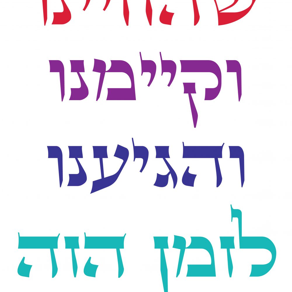 חולצה-שהחיינו וקיימנו והגיענו לזמן הזה T988