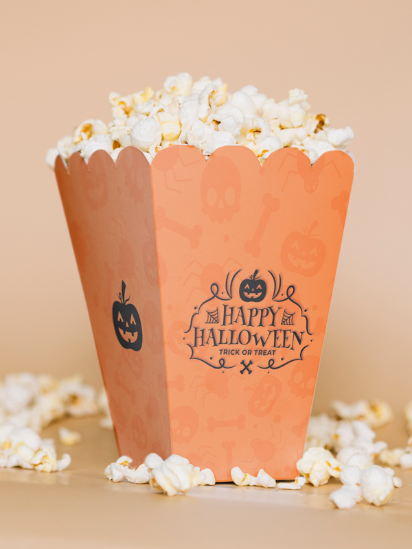 קופסת פופקורן Halloween דלעת