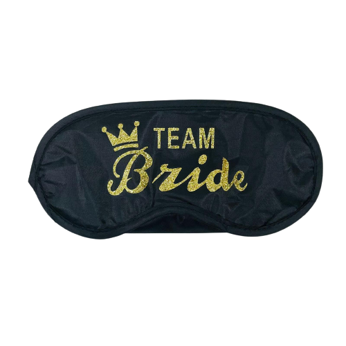 כיסוי עיניים Team Bride-שחור זהב