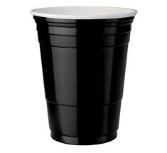 20 כוסות פלסטיק חצי ליטר-שחור