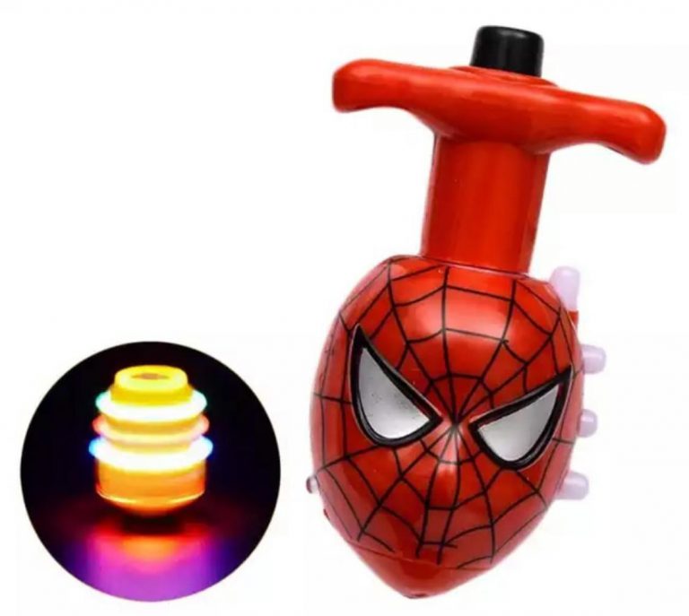 סביבון ספיידרמן אורות ומוזיקה