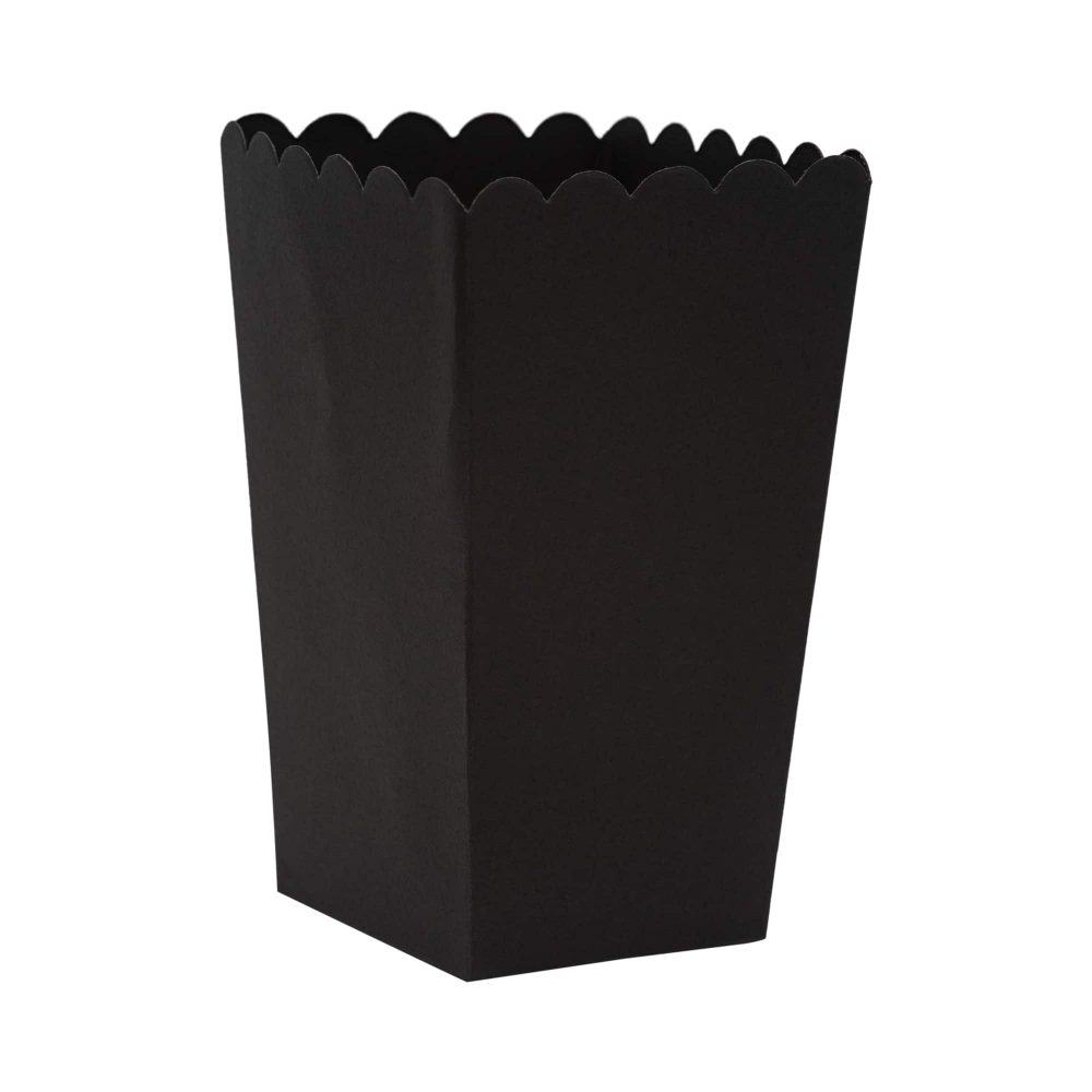 6 קופסאות פופקורן שחור לוח גיר