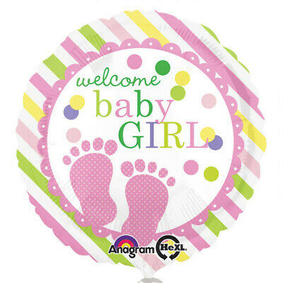 בלון מיילר עגול welcome baby girl