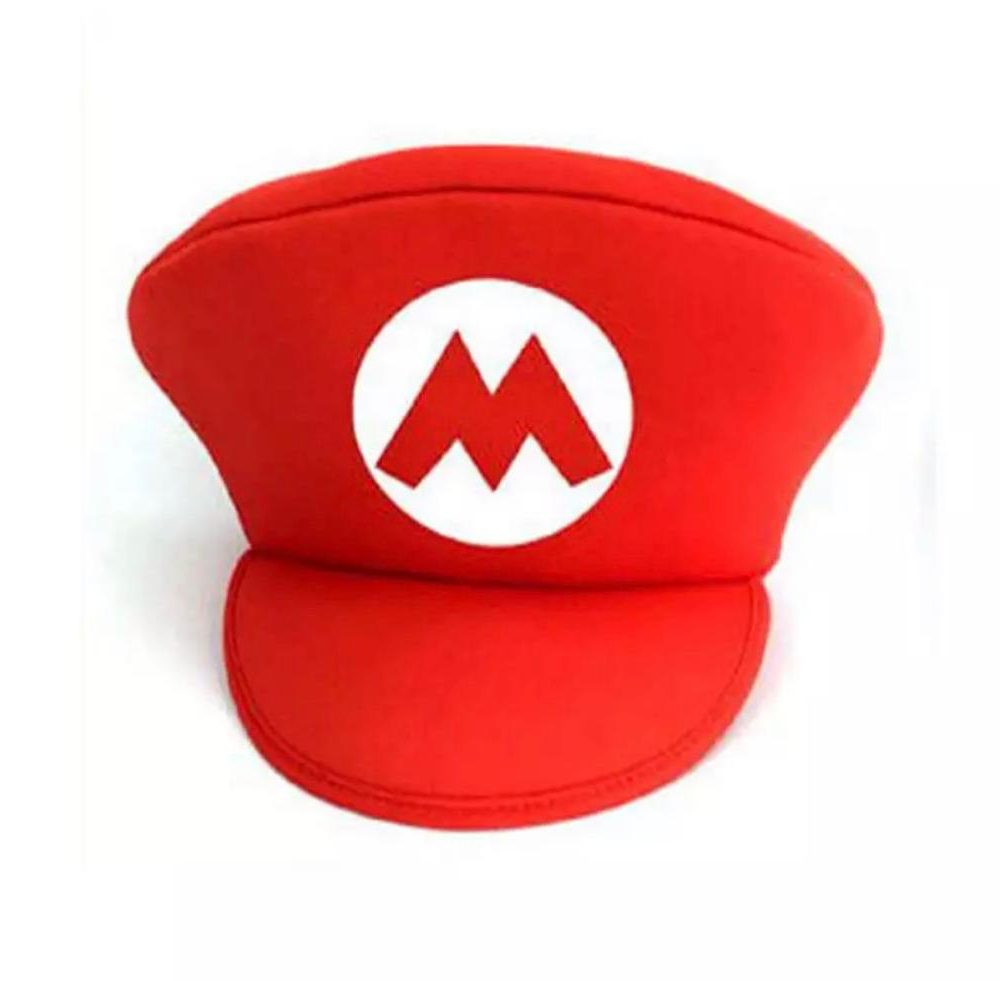 כובע סופר מריו-מריו אדום
