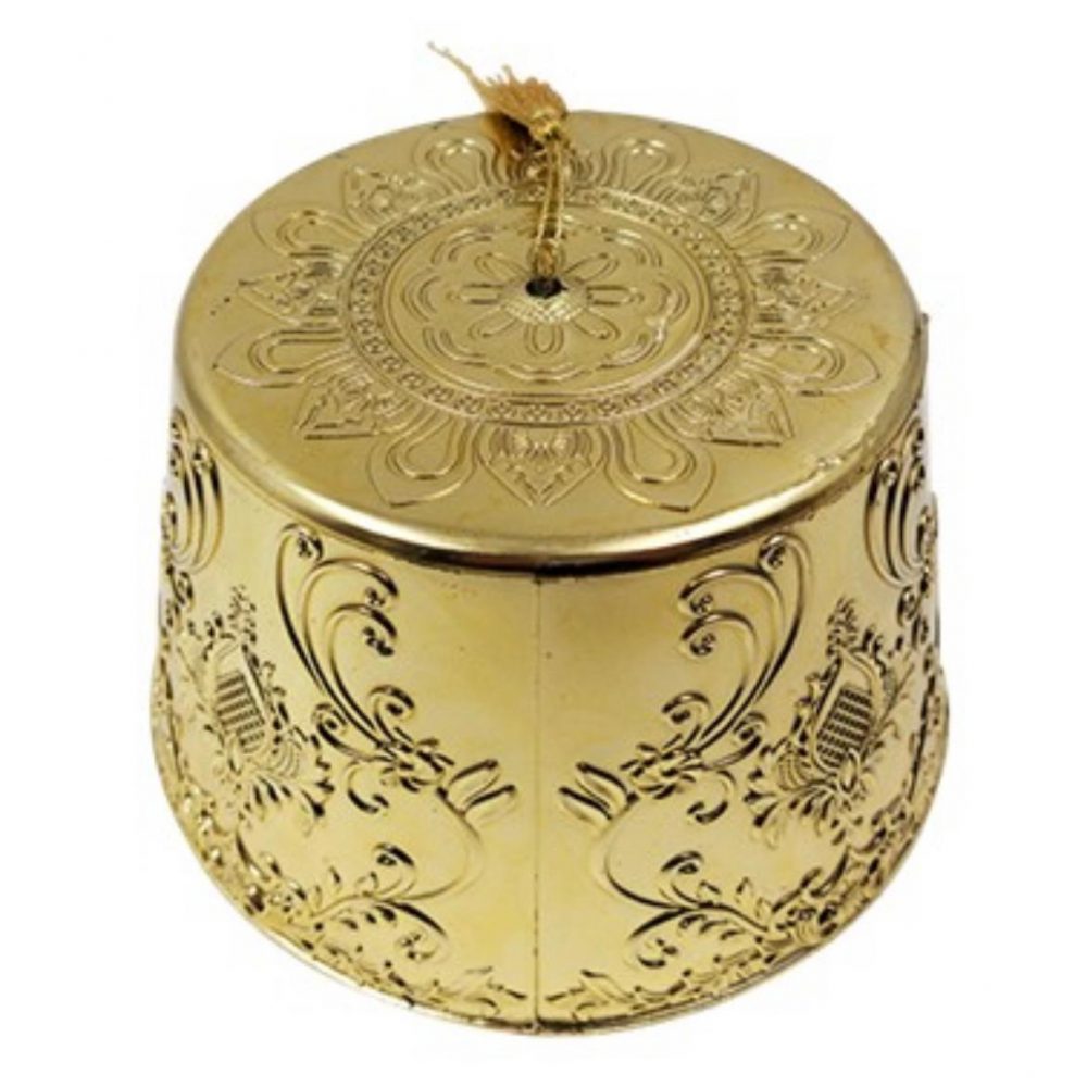 קופסת בעיצוב תרבוש-זהב