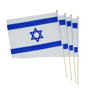 דגל ישראל קטן על מקל