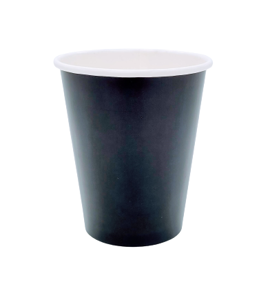 20 כוסות נייר בצבע שחור