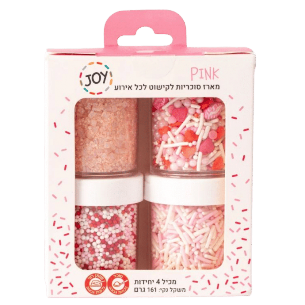 מארז סוכריות JOY ורוד 160 גרם