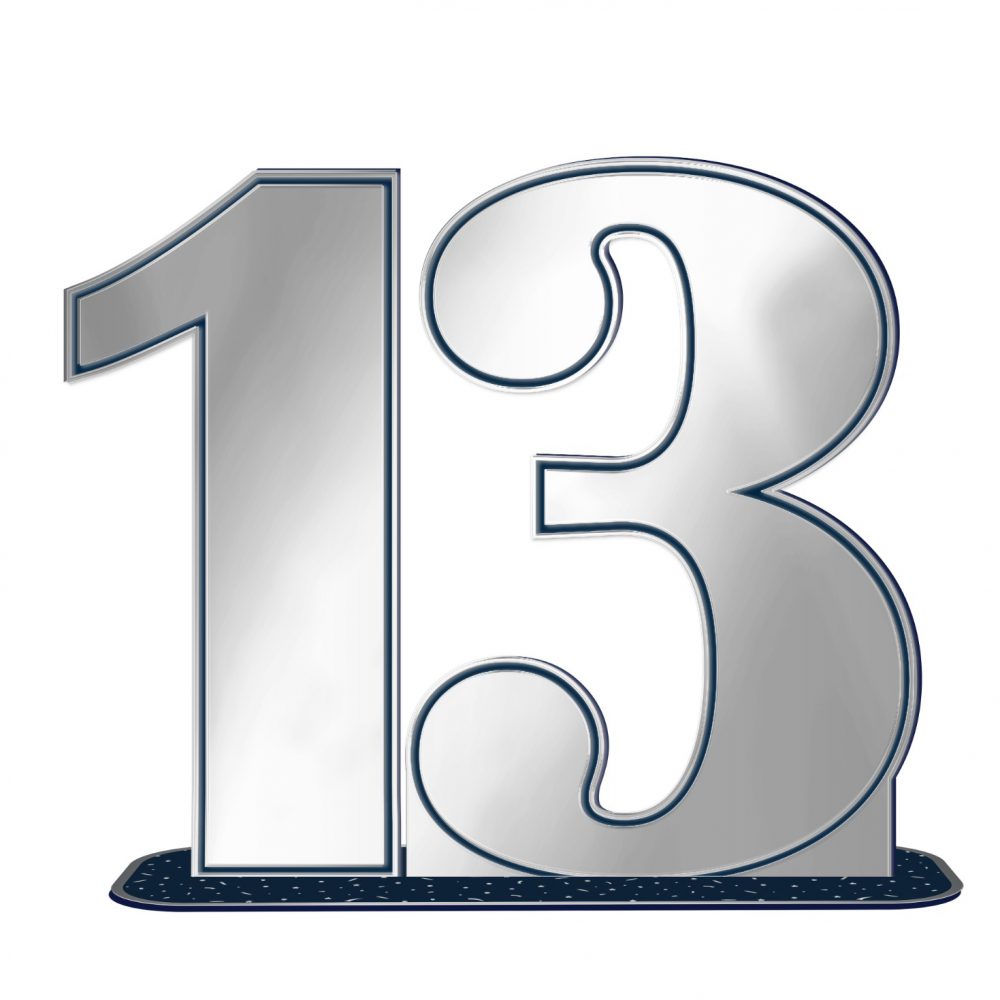 מרכז שולחן 13 לבר מצווה-30 ס”מ