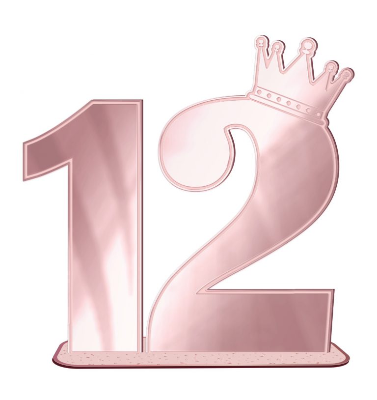 מרכז שולחן 12 לבת מצווה-30 ס”מ