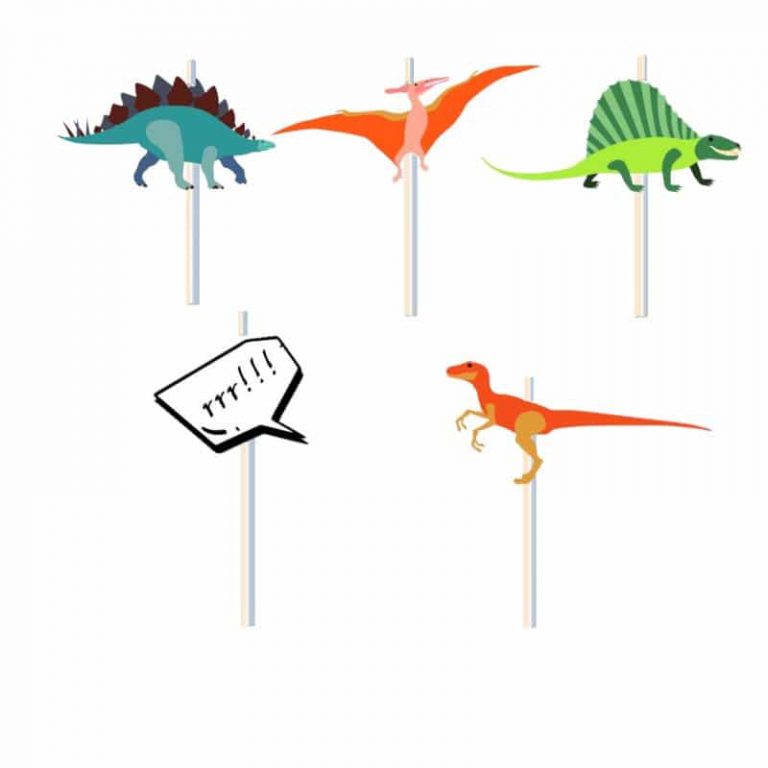 5 נרות קיסם דינוזאורים
