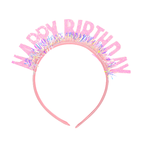 קשת לראש HB גליטר פרנזים ורוד