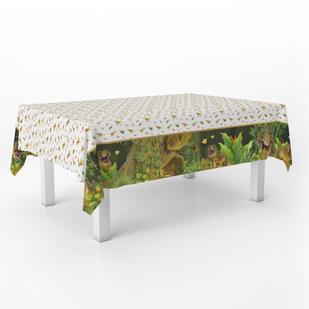 מפת שולחן דינוזאור זהב 274*137 ס”מ