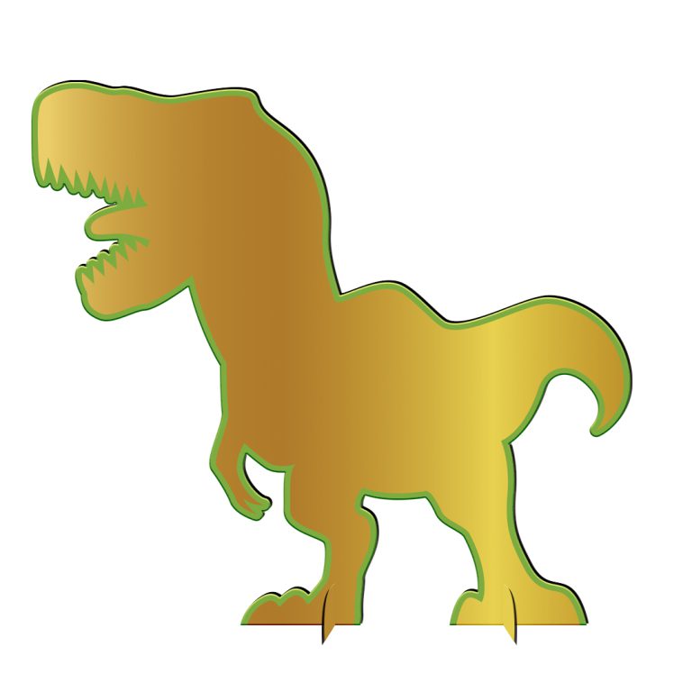 מרכז שולחן דינוזאור זהב 24 ס”מ