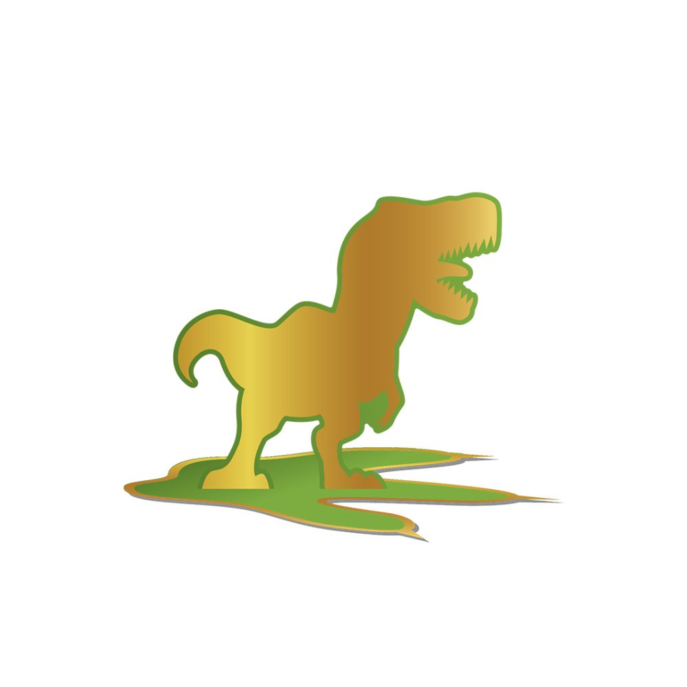 5 מרכזי שולחן קטנים דינוזאור זהב